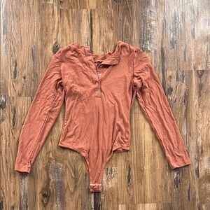 Rust Long Sleeve Bodysuit